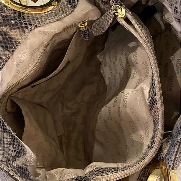 Michael Kors Snake-print Leather Bag - Picture 4 of 5